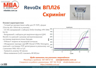 RevoDx Вірус папіломи людини ВПЛ-26, якісний (Rt)