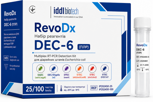 RevoDx Набір для виявлення діарейних штамів Escherichia coli (DEC)