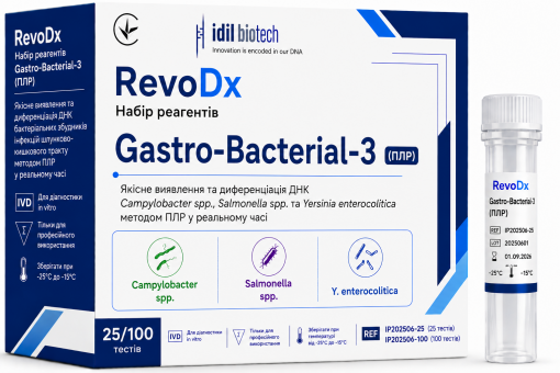 RevoDx Набір реагентів Gastro-Bacterial-3