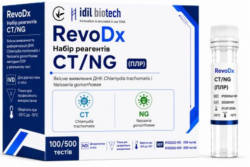 RevoDx Набір CT/NG для виявлення та диференціації ДНК Chlamydia Trachomatis/Neisseria Gonorrhoeae