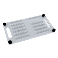 Rack for Ependorf 0.2 ml test tubes, 96 places, 140x186 mm (plexiglass)